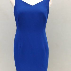 R&M Richards Karen Kwong Separates Sleeveless Blue Bodycon Dress NWT Size 14